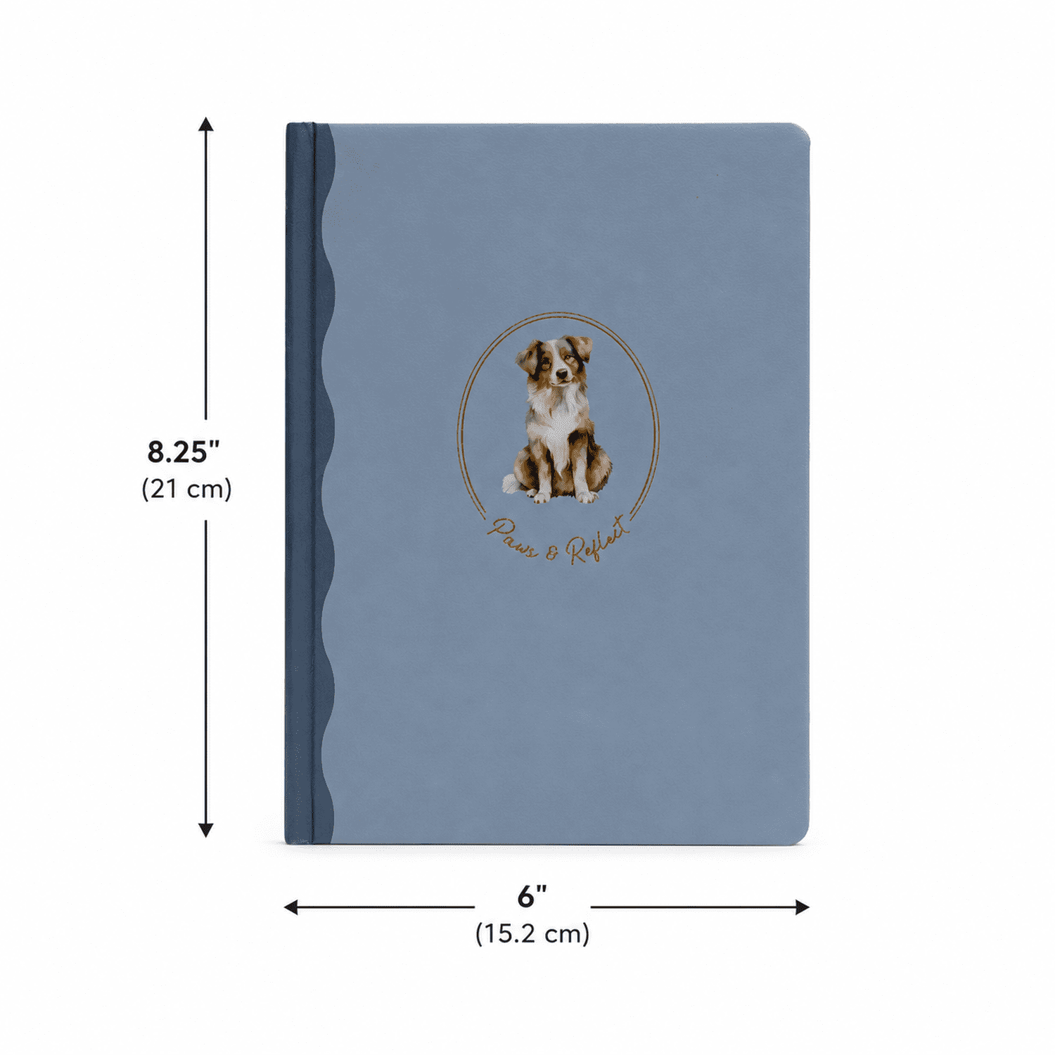 Ecokind Dog Casebound Journal with Ribbon Bookmark, 8.25" x 6", 100 Sheets