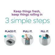 Litter Genie Easy Roll Refill, Cat Litter Disposal System, Ultimate Odor Control, 1 Refill, 24 Bags
