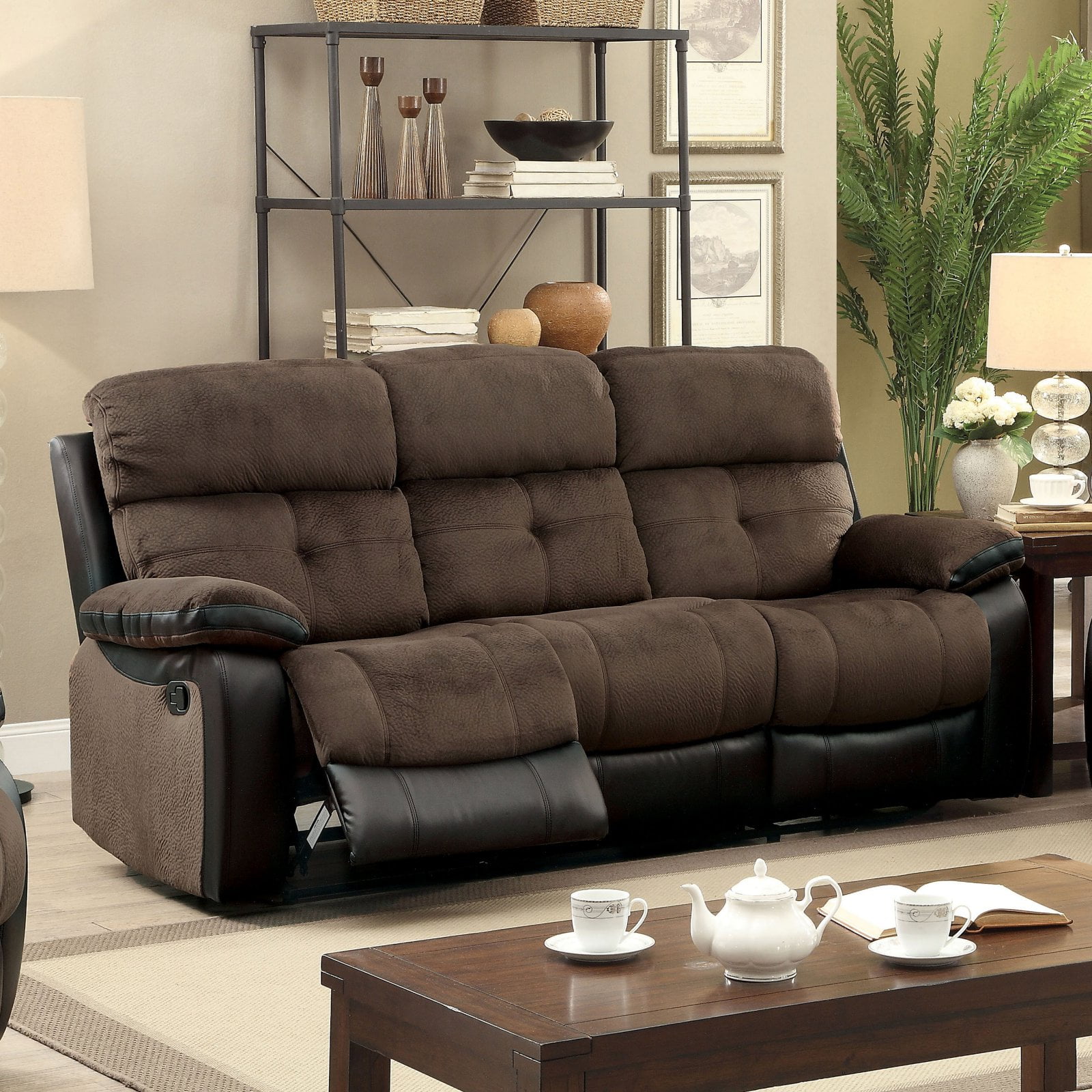 Furniture of America Nelson Reclining Sofa