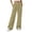 Beige, variant on Women Corduroy Wide Leg Pants Elastic Waistband Loose Fit Trouser Teen Fall Casual Trendy Drawstring Pocket Pant