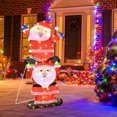 thumbnail image 4 of Patiojoy LED Double Santa Yard Sign Santa Christmas Decoration W/ String Lights & Stakes, 4 of 10