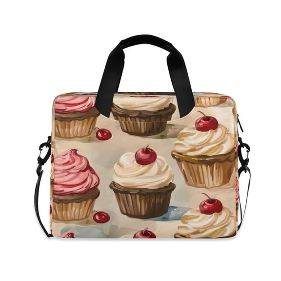 Laptop Bag Laptop Briefcase 15.7 x 3 x 11.8 Inches Laptop Bag Briefcases Laptop Storage Travel Laptop Bag Work Laptop Bag Yellow Cupcake