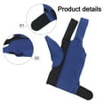 thumbnail image 4 of 1Pcs Billiards Gloves 3-Finger Pool Snooker Glove Breathable for Left Rght Hand Black Blue, 4 of 9