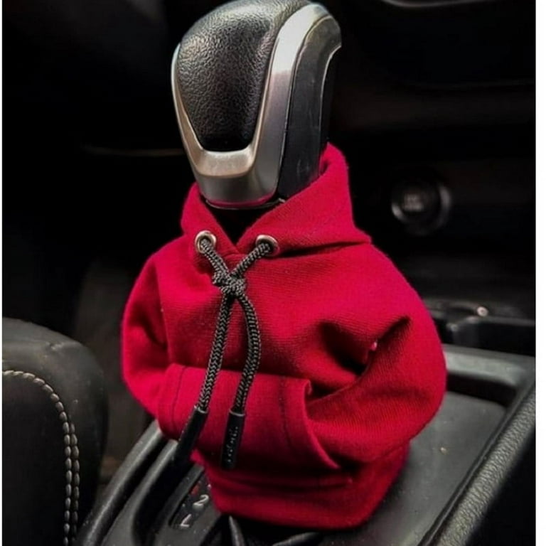 Auto Gear Shift Knob Cover Funny Hoodie Universal Shifter Knob Hoodie Cover