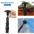thumbnail image 4 of ZXNYH Aluminum Adjustable Camping Tarp Poles, Set of 2, 74.8in to 94.5in Telescoping Lightweight Tent Poles for Shelter, Hammock Rain Fly, Awning, 4 of 8