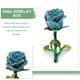 thumbnail image 4 of Rose Ring Box Rose Shaped Jewelry Box Zinc Alloy from Scratch for 1Set, 4 of 5