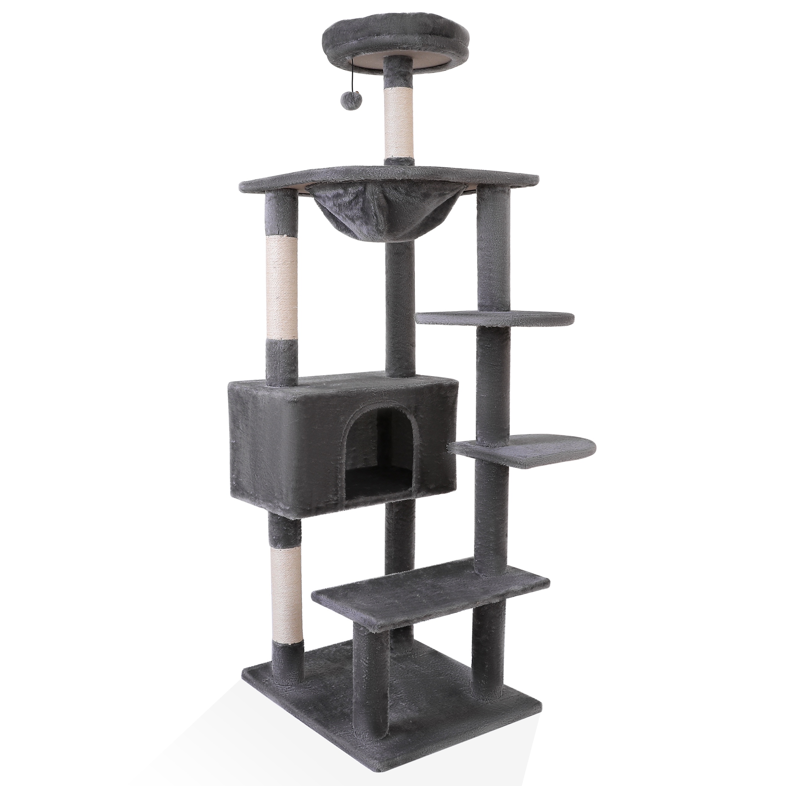 Vibrant Life 70-Inch Multi-Level Cat Tree Gray photo 1