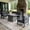 Grey, variant on LayinSun Outdoor Aluminum Furniture Set, 5 Pieces Patio Sectional Conversation Chat Sofa Modern Seating Set with Coffee Table