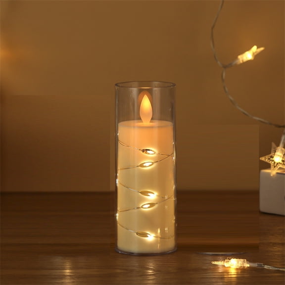 Flickering Flameless Candle Night Light Battery Operated(Included), Fake Electric LED Tea Lights for Votive, Centerpiece Table Decorations, Wedding, Aniversary, Halloween, Christmas