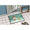 thumbnail image 2 of Carolines Treasures CK2098MAT Yorkie Cropped Ears Snowman Christmas Door Mat Indoor Rug or Outdoor Welcome Mat 18x27, 2 of 4