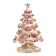 thumbnail image 4 of Joyero con forma de árbol de Navidad, organizador de joyas con bisagras para regalos de Navidad Rosa, 4 of 9