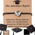 thumbnail image 1 of Pulsera de graduación 2026: joyería de aleación tejida a mano para hombres y mujeres con diseño geométrico. Incluye caja de regalo y tarjeta para compañeros y profesores., 1 of 6