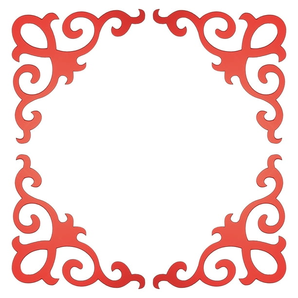 Uxcell 4 Pcs Adhesivos de Pared Autoadhesivos de Espejo, Adhesivos de Azulejos de Espejo Hueco de Acrílico