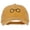 Gold, variant on Perfect Round Eyeglasses Embroidered Unstructured Cotton Cap - Wine OSFM