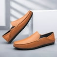 thumbnail image 6 of Men's Casual Loafers Slip On Leather Shoes Lightweight Driving Shoes Male Moccasins Classic Penny Loafer Flats Boat Shoes, 6 of 10