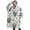 White Cow Flower, variant on Oversized Wearable Blanket Hoodie,White Cow Flower Bucket Pattern Sherpa Blanket Hoodie with Super Pockets,Super Warm Fuzzy Pullover for Women & Men
