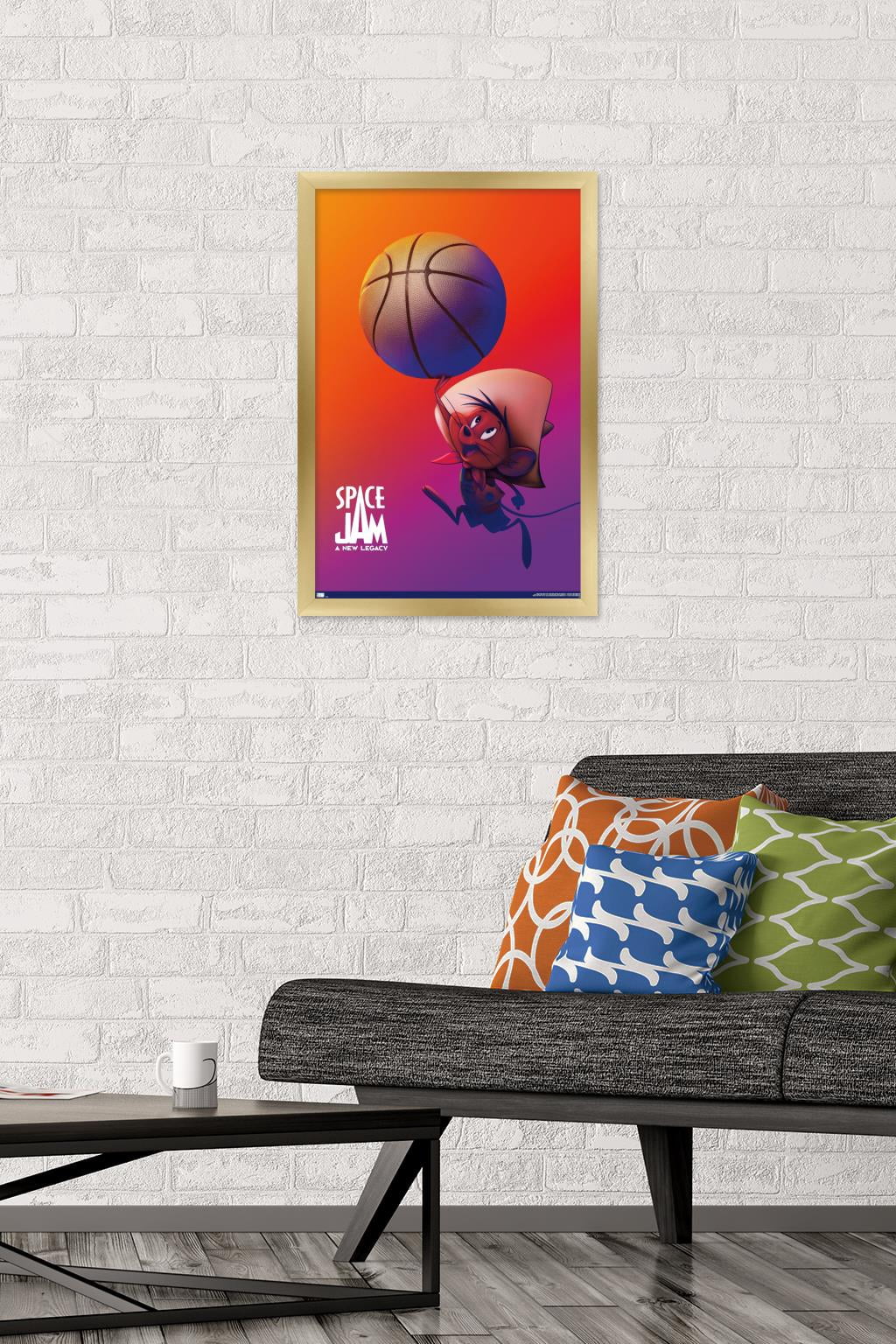 Space Jam: A New Legacy - Speedy Gonzales One Sheet Wall Poster, 14.725" x 22.375", Framed