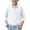 White, variant on Children 3/4 Sleeve T-Shirt Lapel Collared Button Placket Breathable Pullover Tops for Kids School Sports Daily Wear 14-15Y