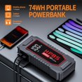 thumbnail image 3 of Jump Starter - 3000A Car Battery Jump Starter for Up to 10L Gas and 8L Diesel Engines, 12V Portable Battery Jump Starter Box with 3.0" LCD Display C105, 3 of 3
