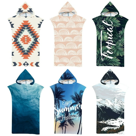 Adult Hooded Bath Towel Microfiber And Cape Beach Quick Drying Bathrobe Cape Sea Beach Bathrobe