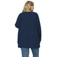 thumbnail image 4 of NISVIYA Women Plus Size Cardigans Dressy Casual Below Hip Length Cardigan Sweater Long Sleeves Open-Front Sweater with Pockets, 4 of 5