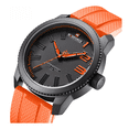 thumbnail image 1 of Reloj Deportivo Impermeable De Silicona Para Hombre, naranja/negro, 1 of 5