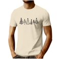 thumbnail image 2 of DayScoop Mens Short Sleeve T-Shirts Casual T Shirt Summer Christmas Print Sports Fashion Round Neck Top Shirts, 2 of 5