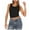 Black, variant on Besolor Women's Summer Crop Tank Top Lace Trim Sleeveless Basic Tee Shirts Casual Slim Fitted Going out Blouse