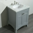 thumbnail image 3 of Eviva New York 24" Gray Bathroom Vanity, with White Marble Carrara Counter-Top, 3 of 3