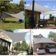 thumbnail image 3 of Toldo vela rectangular CHAO gris 2 x 2 m protección UV tela de sombra impermeable, 3 of 5