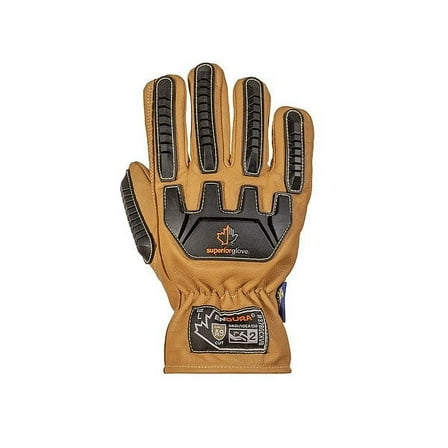 Superior Glove Work Gloves,Drivers,M,Leather,PR 378GCXVB-M
