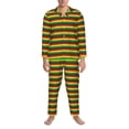 thumbnail image 3 of Yiaed Music Colors 1 Print Men’s Pajamas Set - Long Sleeve Button Down Sleep Shirt and Pajama Bottoms Sleepwear Set Mens Pjs Sets Men's Pajama Bottoms-Large, 3 of 7