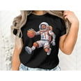 thumbnail image 2 of Funny Basketball Player Astronaut Spaceman Game Day Gift T-Shirt Astronaut Playing Basketball in Outer Space Galaxy Men Women Kids Tshirt, 2 of 10