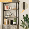 thumbnail image 3 of Bookshelf,73.62" Tall Open Bookcase with File Cabinet,Floor Standing Unit,Large Bookshelves Storage Cabinet,Tall Storage Cabinet Display Organizer for Living Room, 3 of 8