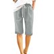 thumbnail image 4 of Pantalones Sueltos de Pierna Ancha para Mujeres Pantalones Cortos Sueltos Elásticos Casuales Pantalones de Pierna Ancha Recta con Bolsillo, 4 of 7