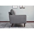 thumbnail image 4 of Tcbosik Sofa for Living Room, Comfy Upholstered Couch, Loveseat for Small Space, Easy Assembly, Gray, 4 of 7