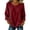 A2 Wine, variant on Holzkary Women's Linen Tops 3/4 Sleeve Elbow Sleeve Crew Neck Summer Tops for Women Loose Fit Shirts Plain Blouse Peasant Blouses Lightweight Tops Solid Color Top Elegent Tops Boho Top Travel Blouses