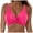 Hot Pink, variant on COMVALUE Women's Twist Front Bikini Top 2026 V Neck Push Up Padded Swimsuit Top Bathing Suits (Hot Pink, S)