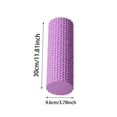 thumbnail image 2 of Foam Roller For Exercise, Textured Foam Roller For Yoga And Fitness, Foam Roller For Home Workout,Purple - 30Cm, 2 of 5
