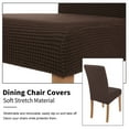 thumbnail image 7 of Smiry 6 Pack Chair Covers for Dining Room, Stretch Chair Protector Slipcovers, Brown, 7 of 7