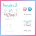 thumbnail image 6 of Baseball or Softball Gender Reveal Decorations for Boys or Girls with Baseball or Softball Banner Cake Cupcake Toppers Baseball or Bows Balloon for Baby Shower He or She Party Supplies, 6 of 6