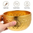 thumbnail image 2 of FRCOLOR Golden Metal Bowl for Home Use WearResistant Alloy Sturdy Design Perfect for Salad Soup Noodles 6.5 Inches, 2 of 8