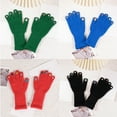 thumbnail image 3 of OOKWE Touchscreen Teens Gloves Crystal Winter Colorful Gemstones Full Finger Mittens, 3 of 16