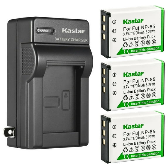 Kastar 3-Pack Battery and AC Wall Charger Replacement for Haier DV-E80 RICH A180 A200 A230 R291F DIGIPO HDV-S590 HDV-S690 AIGO AHD-Z50 OUCCA HDV-A37