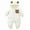 ZA White, variant on Baby Romper Winter Plus Fleece Thick Long Sleeve Cute Cartoon Padded Hooded Jumpsuit Baby Bodysuit White 18 Months-24 Months