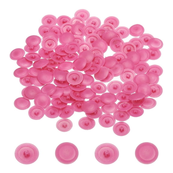 Screw Caps, 108Pcs 12mm - Plastic Self-Tapping Screw Cap Covers, Decorative Cover Hole Plug for Diameter 7-8mm Flat Phillips Screw (Pink)