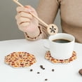 thumbnail image 6 of Disketp Autumn Leaves 2 Funny Coasters,6 Pcs Leather Coasters with Holder, Perfect Housewarming Hostess Gifts,Protect Furniture from Water Marks Scratch and Damage,Octagon, 6 of 7