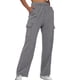 thumbnail image 2 of Pantalones rectos lisos con cintura elástica para mujer - Diseño con tirantes, poliéster, ropa informal - Tallas S-XXL, 2 of 5