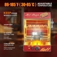 thumbnail image 6 of Ktaxon 31.7QT/30L Hot Dog Steamer, 2-Tier Hut Steamer Hot Dog Steamer with Bun Warmer Cooker 175 Hot Dogs & 40 Buns Capacity with Removable Shelves Food Clip for Party Event Concession Stand, 6 of 7