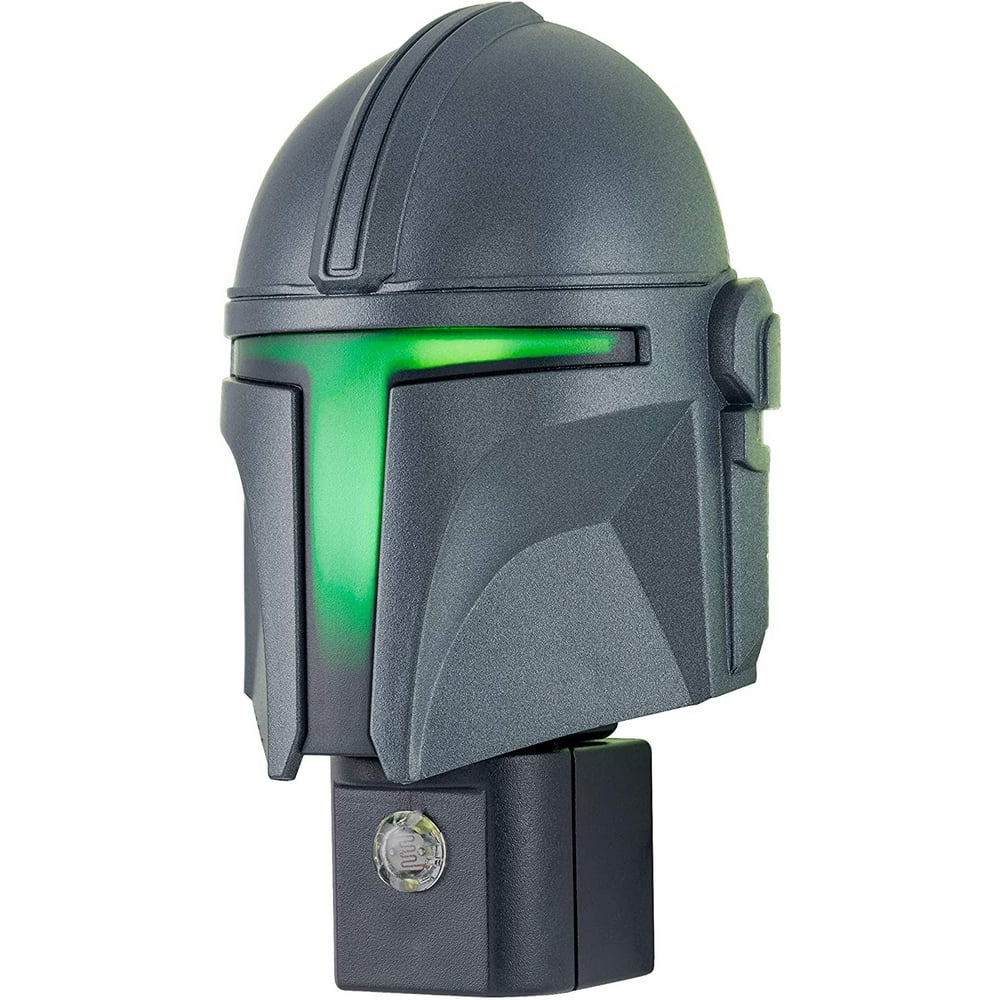 Star Wars Mandalorian Helmet LEDBulb Night Light, Automatic ON/OFF
